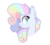 Size: 1162x1050 | Tagged: safe, artist:ashidaii, oc, oc only, bat pony, pony, bust, female, mare, portrait, rainbow hair, simple background, solo, tongue out, transparent background