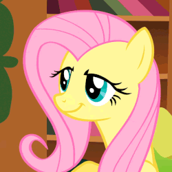 Size: 540x540 | Tagged: safe, edit, edited screencap, editor:hotkinkajou, screencap, fluttershy, pony, a bird in the hoof, g4, always works, animated, cropped, disembodied hand, dreamworks face, female, gif, gross, hand, honk, raised eyebrow, shocked, solo focus, wat