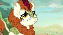 Size: 1920x1080 | Tagged: safe, screencap, autumn blaze, kirin, g4, sounds of silence, female, solo, teary eyes