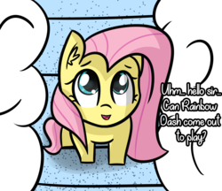 Size: 2044x1768 | Tagged: safe, artist:artiks, fluttershy, pony, g4, cloud, cute, dialogue, ear fluff, female, filly, filly fluttershy, shyabetes, solo, younger