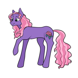 Size: 1000x1000 | Tagged: safe, artist:raventhroat, oc, oc only, oc:elegant rose, earth pony, pony, female, mare, offspring, parent:party favor, parent:pinkie pie, parents:partypie, raised hoof, simple background, solo, transparent background