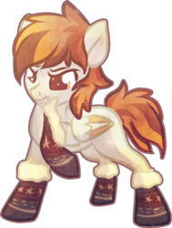 Size: 1080x1428 | Tagged: safe, artist:tiothebeetle, oc, oc only, oc:tio's ponysona, pegasus, pony, derpibooru community collaboration, clothes, female, fuzzy socks, simple background, socks, solo, transparent background