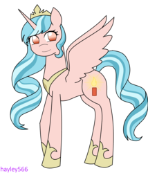 Size: 2448x2855 | Tagged: safe, artist:hayley566, cozy glow, alicorn, pony, series:redemptiverse, g4, adult, alicornified, alternate cutie mark, alternate hairstyle, alternate universe, cozybetes, cozycorn, crown, cute, female, high res, hilarious in hindsight, hoof shoes, jewelry, looking at you, mare, older, older cozy glow, race swap, regalia, simple background, smiling, smiling at you, solo, this will not end well, transparent background