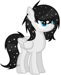 Size: 778x956 | Tagged: safe, artist:xylenneisnotamazing, oc, oc only, oc:galaxy night, pegasus, pony, female, mare, simple background, solo, transparent background
