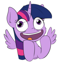Size: 1303x1114 | Tagged: safe, artist:taurson, twilight sparkle, alicorn, pony, best gift ever, g4, faic, female, mare, open mouth, pudding face, simple background, smiling, solo, transparent background, twilight sparkle (alicorn)