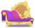 Size: 1685x1336 | Tagged: safe, artist:tuxokc, g4, inspiration manifestation, couch, fainting couch, furniture, no pony, object, simple background, transparent background, vector