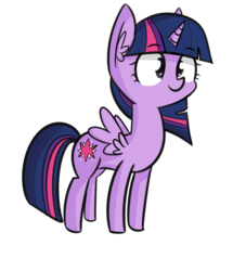 Size: 1280x1487 | Tagged: safe, alternate version, artist:artiks, part of a set, twilight sparkle, alicorn, pony, g4, 8 angles of pony collaboration, female, mare, simple background, smiling, solo, transparent background, twilight sparkle (alicorn)