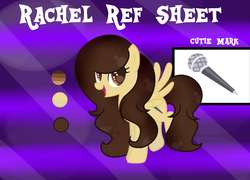 Size: 2445x1761 | Tagged: safe, artist:rachelclaraart, oc, oc only, oc:rachel, pegasus, pony, female, mare, reference sheet, solo