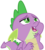 Size: 3147x3484 | Tagged: safe, artist:sketchmcreations, spike, dragon, g4, my little pony best gift ever, hand on chin, high res, male, open mouth, paper, simple background, solo, transparent background, vector, winged spike, wings