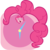 Size: 1140x1140 | Tagged: safe, artist:craftybrony, pinkie pie, earth pony, pony, g4, app, clock, female, icon, iphone, simple background, solo, transparent background, vector