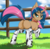 Size: 2049x2000 | Tagged: safe, alternate version, artist:up1ter, oc, oc only, oc:sadistic smile, pony, unicorn, bedroom eyes, bell, butt, clothes, commission, cowbell, cowprint, featureless crotch, femboy, fence, grass, high res, looking at you, looking back, looking back at you, male, multicolored hair, multicolored mane, multicolored tail, plot, raised hoof, socks, solo, thigh highs, trap, ych result