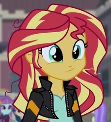 Size: 324x359 | Tagged: safe, screencap, indigo zap, sunny flare, sunset shimmer, equestria girls, g4, my little pony equestria girls: friendship games, cropped, cute