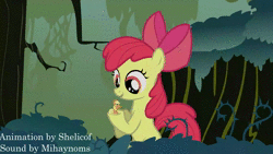 Size: 1920x1080 | Tagged: safe, artist:shelikof launch, derpibooru exclusive, edit, apple bloom, applejack, earth pony, pony, bridle gossip, g4, animated, appletini, everfree forest, female, fetish, filly, filly pred, inside stomach, internal, licking, licking lips, long tongue, looking at belly, macro/micro, mare, mare prey, micro, one eye closed, oral vore, predbloom, preyjack, show accurate, sibling vore, siblings, soft vore, sound, stomach, swallowing, tongue out, vore, webm, wink