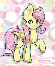 Size: 736x871 | Tagged: safe, artist:victoriathething, fluttershy, pegasus, pony, g4, female, mare, smiling, solo