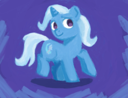 Size: 808x620 | Tagged: safe, artist:78az1, trixie, pony, unicorn, g4, female, mare, raised hoof, raised leg, smiling, solo