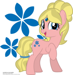 Size: 800x823 | Tagged: safe, artist:jhayarr23, oc, oc only, oc:saffron showers, pony, cutie mark, female, mare, solo