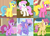 Size: 1344x980 | Tagged: safe, artist:themexicanpunisher, edit, edited screencap, screencap, berry punch, berryshine, cherry berry, dizzy twister, lemon hearts, orange swirl, rainbowshine, twinkleshine, earth pony, pegasus, pony, unicorn, g4, alternate mane six, alternate universe, background pony, female, mare, raised hoof