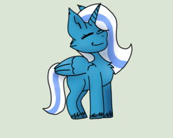 Size: 1250x1000 | Tagged: safe, artist:lm00nb34ml, oc, oc only, oc:fleurbelle, alicorn, pony, alicorn oc, female, gray background, mare, simple background, solo, unshorn fetlocks