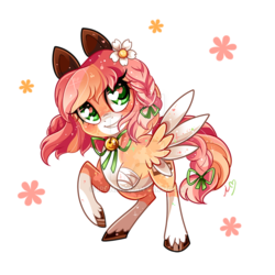 Size: 800x800 | Tagged: safe, artist:ipun, oc, oc only, oc:baby cakes, pegasus, pony, amputee, deviantart watermark, female, heart eyes, mare, obtrusive watermark, simple background, solo, transparent background, watermark, wingding eyes