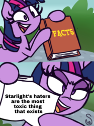 Size: 540x722 | Tagged: safe, artist:quarium edits, twilight sparkle, alicorn, pony, g4, discussion in the comments, drama, ed edd n eddy, exploitable meme, meme, op is a duck, op is trying to start shit, op started shit, starlight drama, starlight drama drama, twilight sparkle (alicorn), twilight's fact book