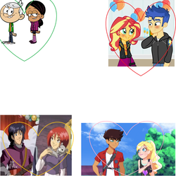 Size: 1914x1903 | Tagged: safe, artist:harriet546, flash sentry, sunset shimmer, equestria girls, g4, my little pony equestria girls: better together, female, lincoln loud, lolirock, magical geodes, male, matt olsen, nathaniel, princess iris of ephedia, ronnie anne santiago, ronniecoln, ship:flashimmer, shipping, straight, the loud house, w.i.t.c.h., will vandom