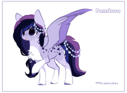 Size: 1280x942 | Tagged: safe, artist:php146, oc, oc only, oc:pandora, pegasus, pony, chest fluff, chibi, female, mare, simple background, solo, white background