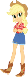 Size: 806x2209 | Tagged: safe, artist:imperfectxiii, artist:mlgskittles, edit, edited edit, editor:slayerbvc, vector edit, applejack, equestria girls, g4, adorasexy, applejack's hat, blonde, blonde hair, boots, braless, breasts, busty applejack, cleavage, clothes, cowboy boots, cowboy hat, crossed arms, cute, denim shorts, female, freckles, front knot midriff, hat, jackabetes, midriff, sexy, sfw edit, shorts, simple background, solo, stetson, transparent background, vector