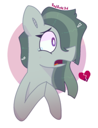 Size: 828x1076 | Tagged: safe, artist:redrose26, marble pie, pony, best gift ever, g4, female, implied sugarmac, ms paint, solo