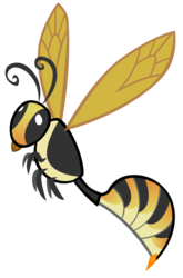 Size: 2511x3808 | Tagged: safe, artist:andoanimalia, insect, wasp, g4, may the best pet win, ambiguous gender, animal, high res, simple background, solo, transparent background, vector