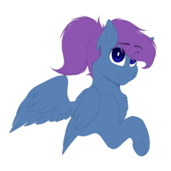 Size: 1500x1500 | Tagged: safe, artist:melpone, oc, oc only, oc:moon, pegasus, pony, bust, female, mare, portrait, simple background, solo, transparent background