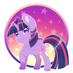 Size: 900x900 | Tagged: safe, artist:sadelinav, twilight sparkle, alicorn, pony, g4, chibi, female, solo, twilight sparkle (alicorn)