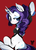 Size: 489x678 | Tagged: safe, artist:tohupo, rarity, pony, unicorn, semi-anthro, g4, arm hooves, bra, bra on pony, clothes, female, mare, solo, underwear