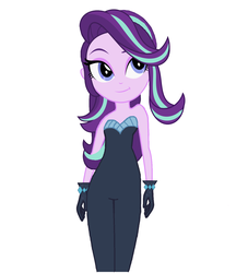 Size: 1300x1434 | Tagged: safe, artist:skyland, edit, starlight glimmer, equestria girls, g4, my little pony equestria girls: better together, the other side, adorasexy, beautiful, bodysuit, clothes swap, cute, female, glimmerbetes, simple background, solo, white background