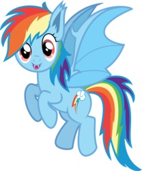 Size: 5180x6223 | Tagged: safe, artist:shootingstarsentry, gameloft, part of a set, rainbow dash, bat pony, pony, g4, spoiler:comic, spoiler:comic33, absurd resolution, bat ponified, female, happy, looking at you, mobile game, race swap, simple background, solo, transparent background, vector, wings