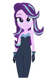 Size: 944x1434 | Tagged: safe, artist:skyland, edit, starlight glimmer, equestria girls, g4, the other side, beautiful, clothes swap, cute, female, glimmerbetes, looking at you, simple background, solo, white background
