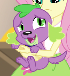 Size: 532x577 | Tagged: safe, screencap, fluttershy, spike, spike the regular dog, dog, equestria girls, equestria girls specials, g4, my little pony equestria girls: movie magic, cropped, female, male, paws, tail, underpaw