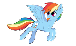 Size: 5000x3000 | Tagged: safe, artist:krafty kitsune, rainbow dash, pegasus, pony, g4, :p, cute, dashabetes, female, silly, simple background, solo, tongue out, wings