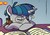 Size: 224x158 | Tagged: safe, artist:tony fleecs, idw, official comic, stygian, pony, unicorn, g4, my little pony: nightmare knights, nightmare knights #2, spoiler:comic, cropped, cute, eyes closed, glasses, male, sleeping, solo, stallion, stygianbetes