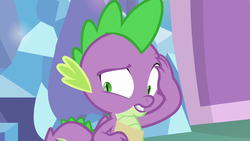 Size: 1280x720 | Tagged: safe, screencap, spike, dragon, g4, my little pony best gift ever, male, solo, winged spike, wings