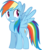 Size: 10695x12639 | Tagged: safe, artist:ace play, rainbow dash, pegasus, pony, g4, my little pony: friendship is magic, the ticket master, absurd resolution, female, grin, looking back, simple background, smiling, solo, transparent background, vector