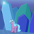 Size: 4000x4000 | Tagged: safe, artist:devfield, idw, radiant hope, pony, unicorn, g4, absurd resolution, cave, crystal, crystal caverns, female, gradient background, light, looking up, mare, open mouth, solo, sparkles, surprised, wide eyes