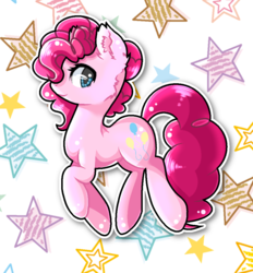 Size: 954x1026 | Tagged: safe, artist:victoriathething, pinkie pie, earth pony, pony, g4, ear fluff, female, looking at you, mare, solo