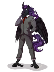 Size: 1920x2560 | Tagged: safe, artist:lupiarts, oc, oc only, alicorn, anthro, unguligrade anthro, alicorn oc, clothes, handsome, male, pants, simple background, solo, transparent background