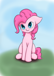 Size: 2480x3508 | Tagged: safe, artist:thefrrealdeal, pinkie pie, earth pony, pony, g4, cute, diapinkes, female, high res, solo