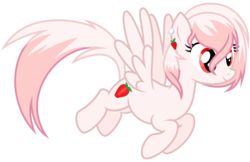 Size: 8191x5293 | Tagged: safe, oc, oc only, oc:strawberry jewel, pegasus, pony, .ai available, .svg available, absurd resolution, cute, simple background, solo, transparent background, vector