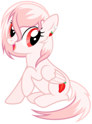 Size: 6084x8192 | Tagged: safe, oc, oc only, oc:strawberry jewel, pegasus, pony, 2019 community collab, derpibooru community collaboration, .ai available, .svg available, absurd resolution, cute, simple background, solo, transparent background, vector