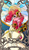 Size: 822x1425 | Tagged: safe, artist:sourcherry, derpibooru exclusive, pinkie pie, earth pony, pony, g4, accessory, clothes, curly hair, dress, female, flower, flower in hair, major arcana, modern art, nouveau, solo, sun, sunflower, tarot, tarot card