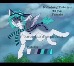 Size: 1840x1650 | Tagged: safe, artist:fkk, artist:greisen, oc, oc only, oc:nayhade, pegasus, pony, adopted, collaboration, female, mare, reference, solo