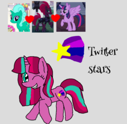 Size: 520x505 | Tagged: safe, artist:徐詩珮, glitter drops, tempest shadow, twilight sparkle, alicorn, pony, g4, female, glittershadowlight, lesbian, magical lesbian spawn, magical threesome spawn, offspring, parent:glitter drops, parent:tempest shadow, parent:twilight sparkle, parents:glittershadow, parents:glittershadowlight, parents:tempestlight, ship:glittershadow, ship:tempestlight, shipping, twilight sparkle (alicorn)