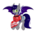 Size: 1024x1024 | Tagged: safe, artist:muffinkarton, oc, oc only, oc:crash moonfire, bat pony, pony, flying, red cross, simple background, solo, transparent background